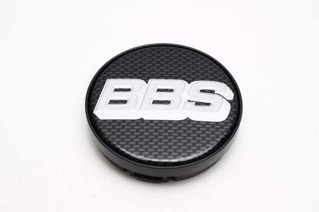 Picture of 1x BBS 56mm Cap Carbon Black with Silver Logo 10023598