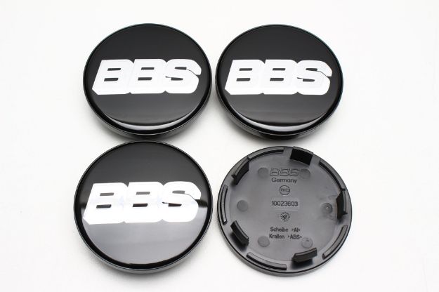 Picture of 4x BBS 70mm Caps Black with Silver Logo 10023603