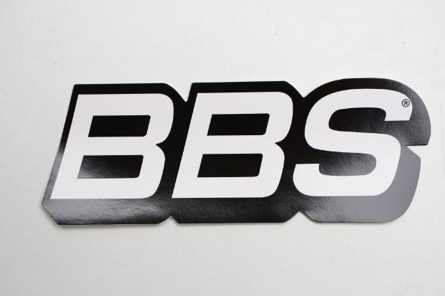 Picture of 1x BBS Sideskirt Sticker Black 210mm