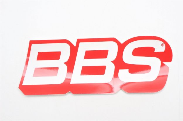 Picture of 1x BBS Sideskirt Sticker Red 210mm