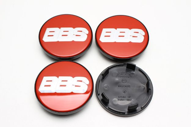 Picture of 4x BBS 70mm Caps Red with Silver Logo 10023605