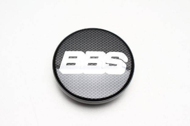 Picture of 1x BBS 70mm Cap Black Carbon with Silver Logo 10023604