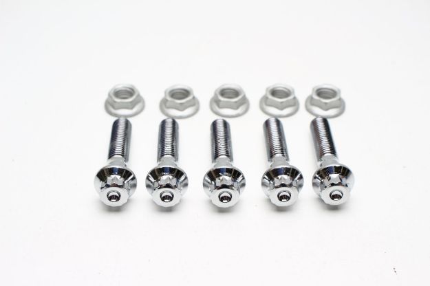 Picture of 5x Split Rim Bolts M7 x 32mm + Nuts for BBS Wheels