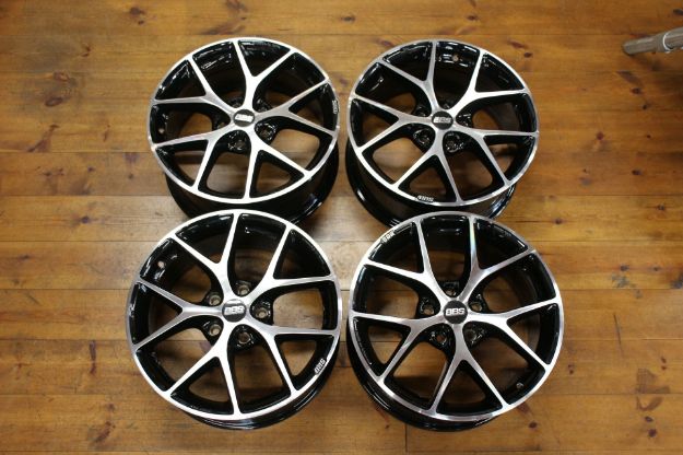 Picture of BBS SR ALLOY WHEELS 18"X 8" 5X120 ET44 BLACK DIMOND CUT VW Transporter T5/T6 BMW 3